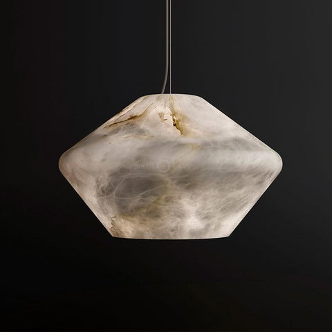 Decorative Alabaster Bedside Pendant Light, Living Room Pendant Light