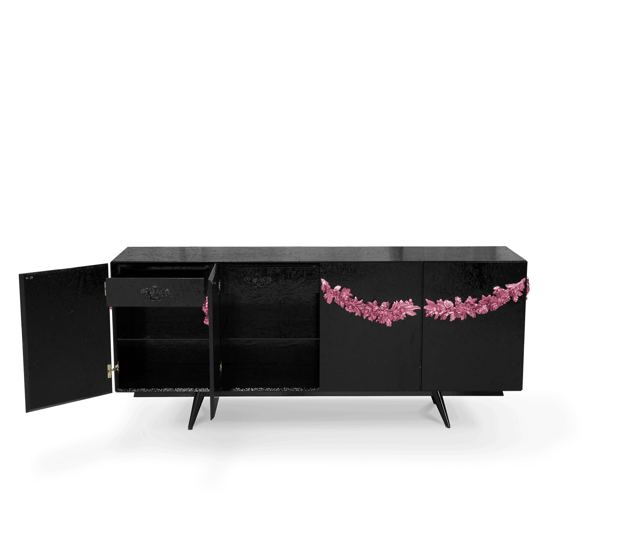 Black Sideboard Buffet Cabinet
