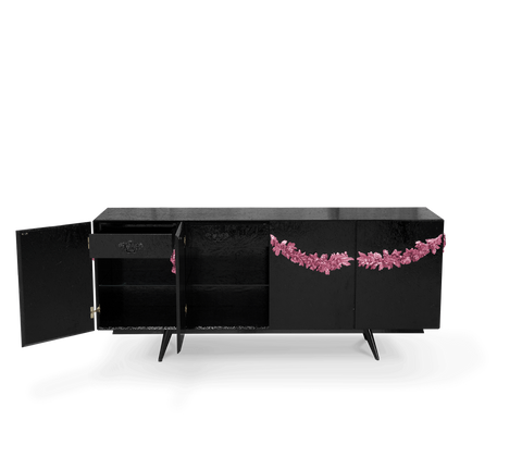 Black Sideboard Buffet Cabinet