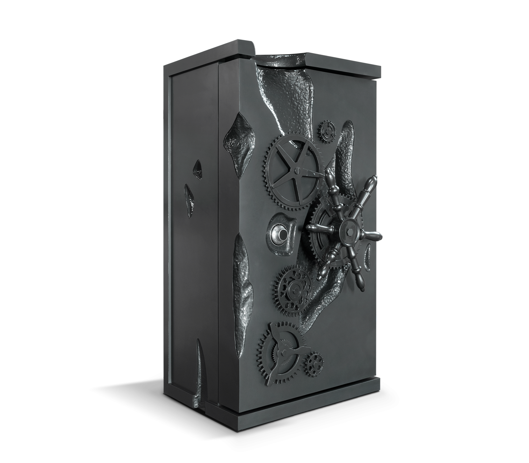 Collectible Vault Safe with Gold-Plated Finish and Secret