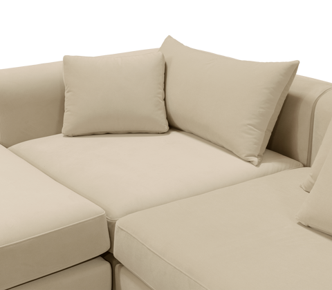 Brass Stone Gold Sculptural Form Sofa