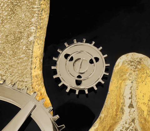 Collectible Vault Safe with Gold-Plated Finish and Secret
