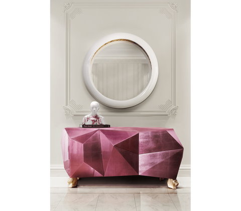 Diamond-Inspired Sideboard Cabinet