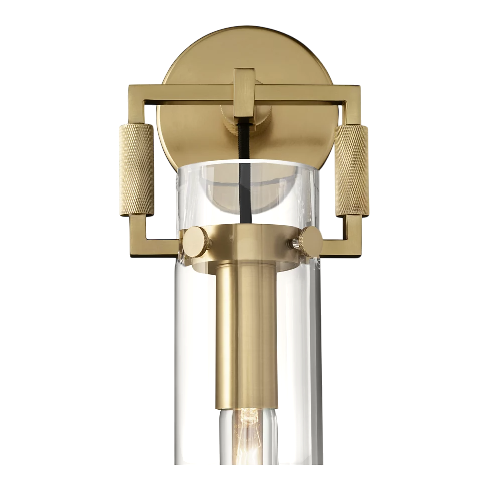 Zephyral Glass Cylinder Sconce