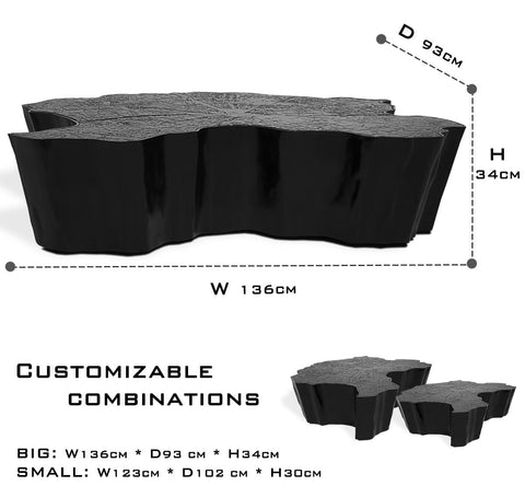 Brass Sculptural Form Coffee Table