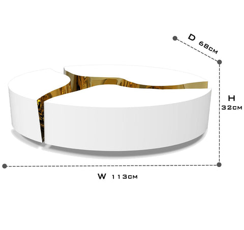 Brass Sculptural Form Dining Table