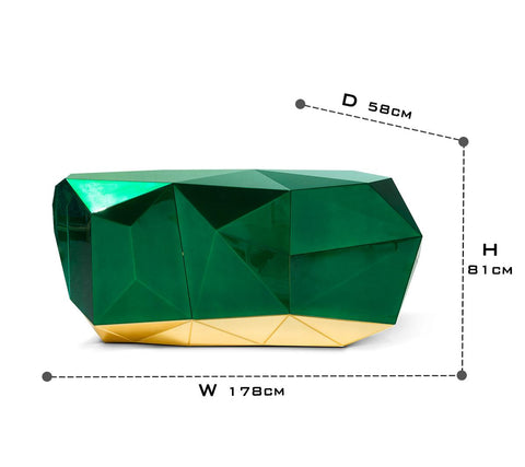 Emerald Green Sideboard Cabinet