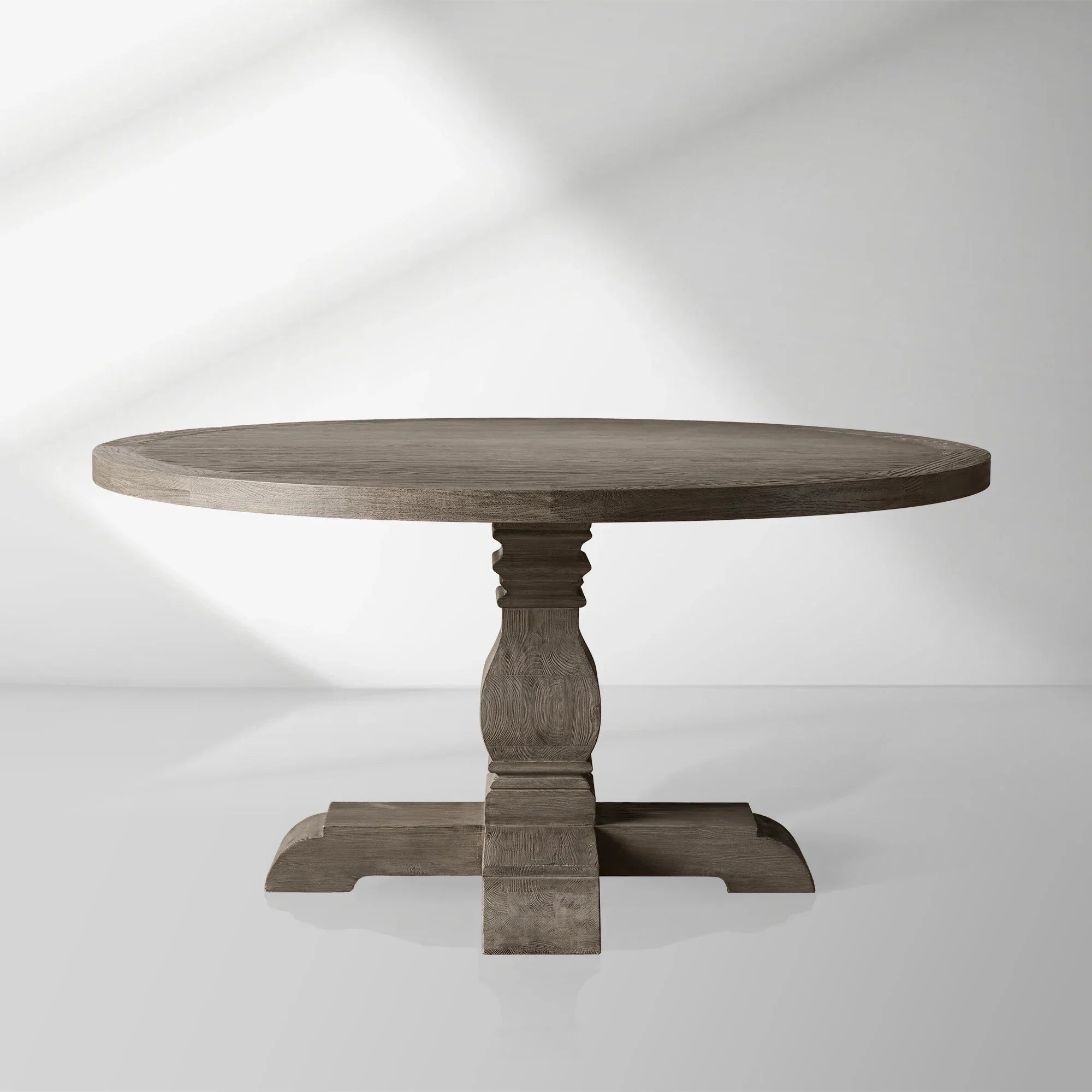Kensington Round Solid Wood Dining Table Crafted for Classic Dining Spaces