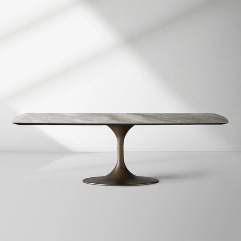 Vincenza Marble-Look Ceramic Dining Table