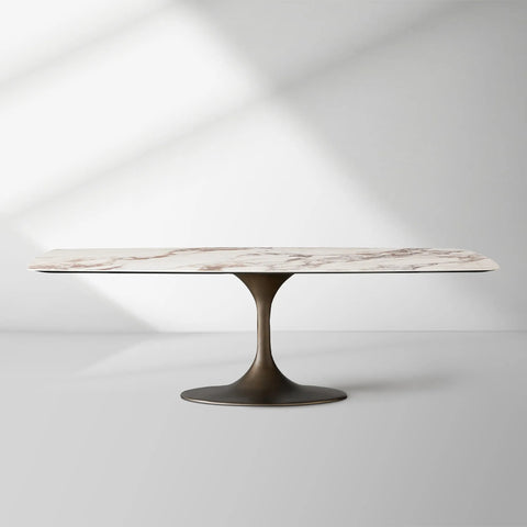 Vincenza Marble-Look Ceramic Dining Table