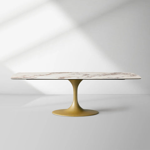 Vincenza Marble-Look Ceramic Dining Table