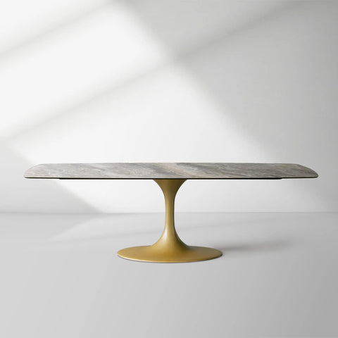 Vincenza Marble-Look Ceramic Dining Table