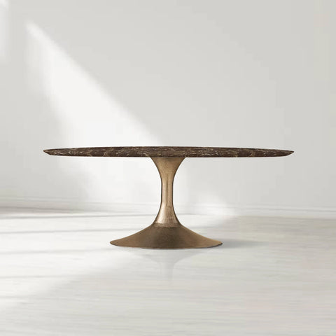 Aero Stone Oval Dining Table