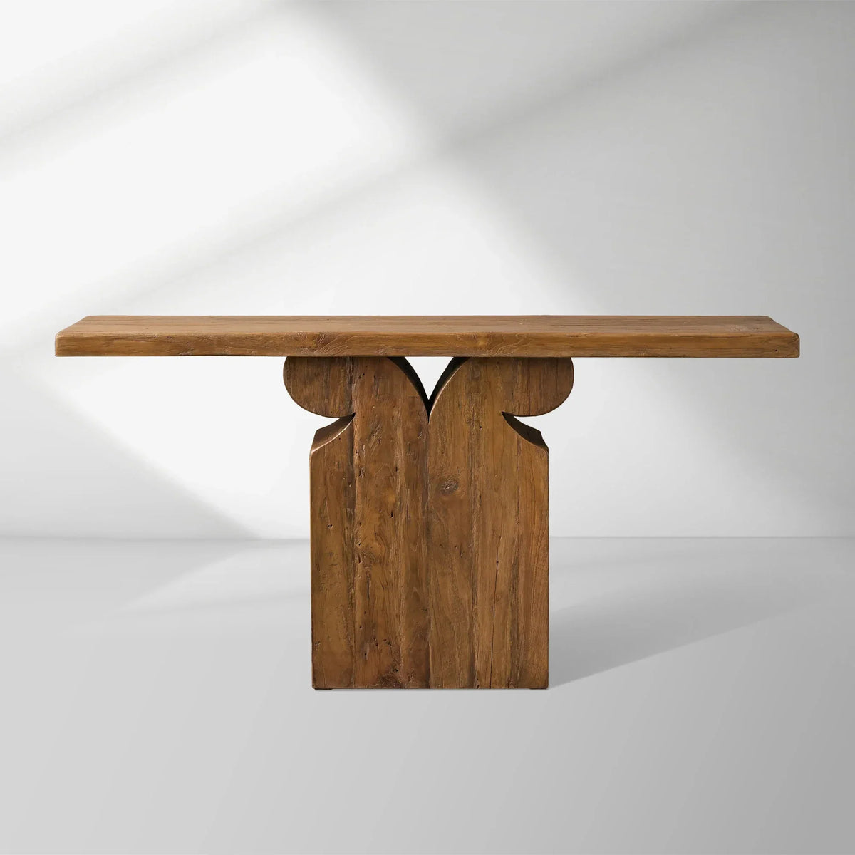 Dumai Reclaimed Teak Wood Console Entrance Table Country Style Hallway Table