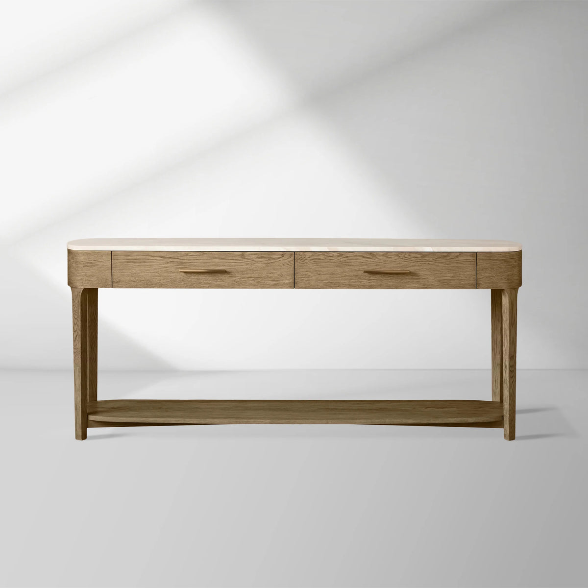 Danny Rectangular Marble Top Console Table