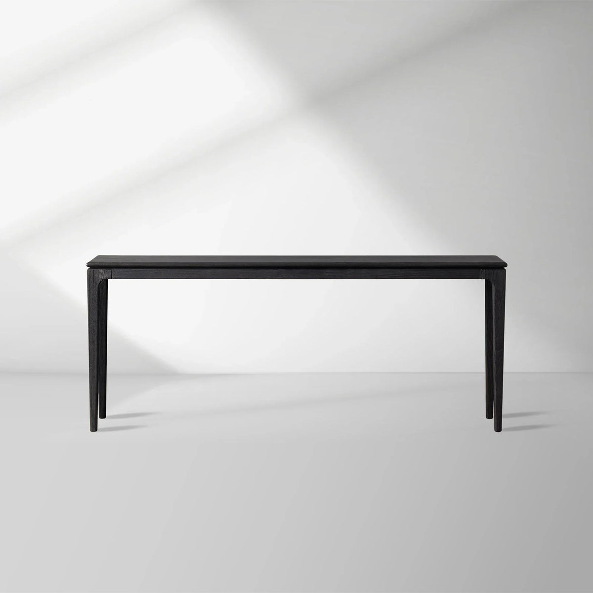 Park Ash Wood Entryway Console Table Black Hallway Entrance Table