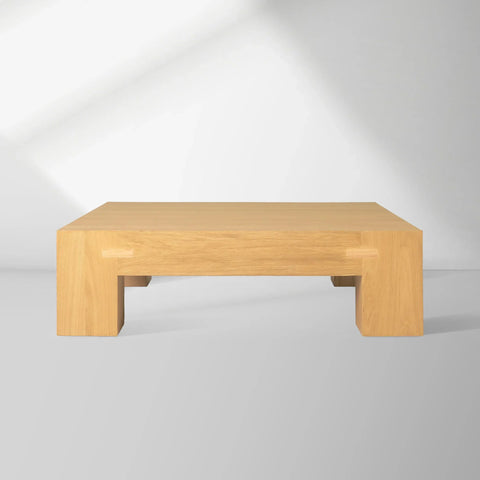 Paxton Oak Coffee Table with Solid Oak Wood Modern Style Living Room Center Tea Table Cocktail Table
