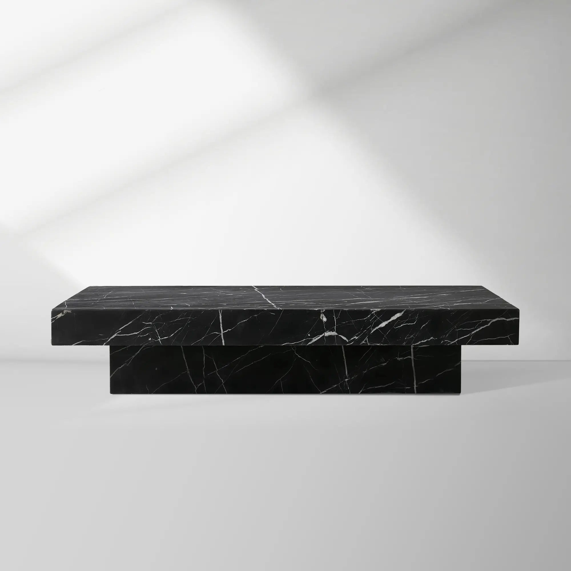 Cinzia Stone Coffee Table in Black Marquina or Carrara Marble