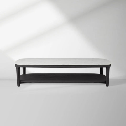 Danny Rectangular Marble Top Coffee Table