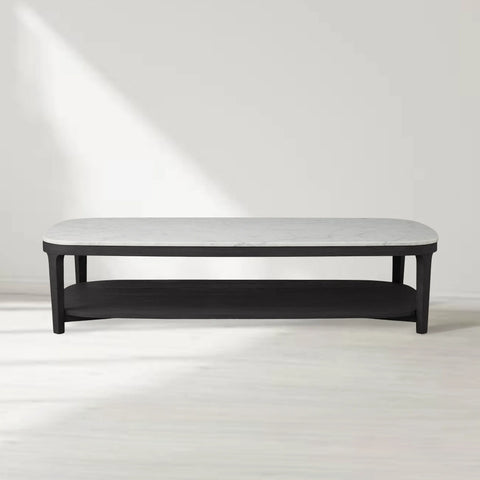 Danny Rectangular Marble Top Coffee Table