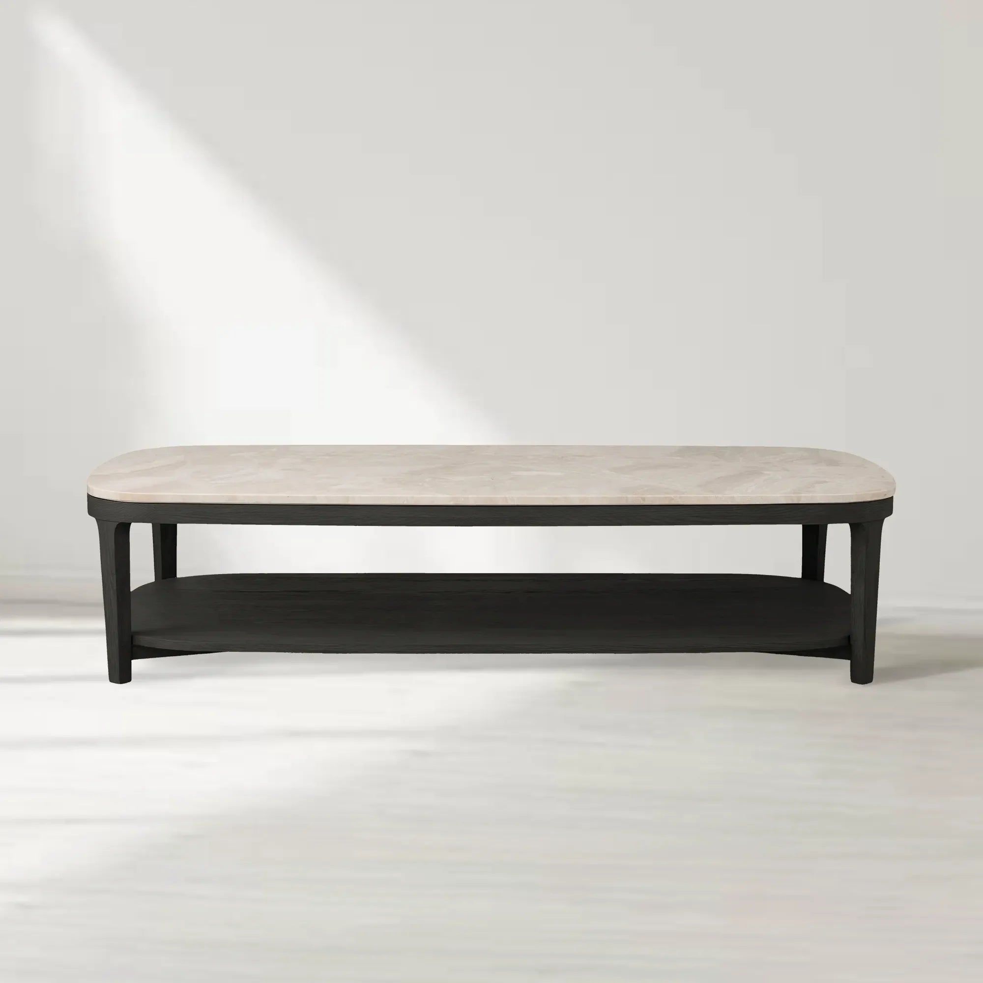 Danny Rectangular Marble Top Coffee Table