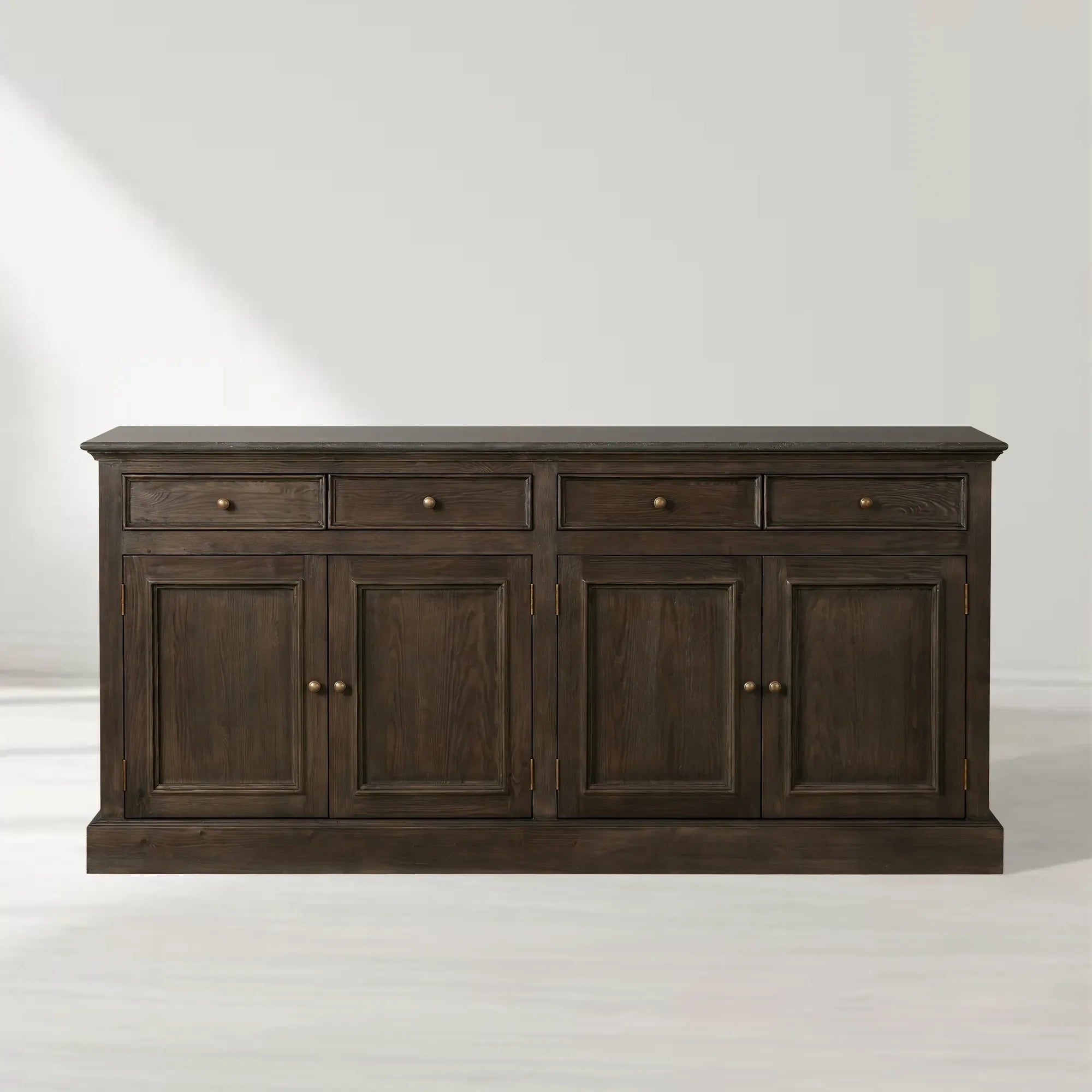 Kensington Buffet with Solid Pine Wood Base and Stone Top