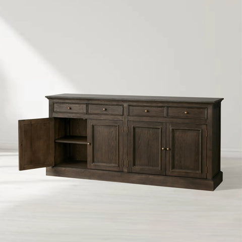 Kensington Buffet with Solid Pine Wood Base and Stone Top