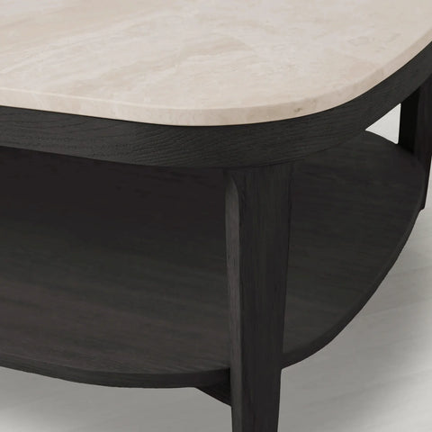 Danny Rectangular Marble Top Coffee Table