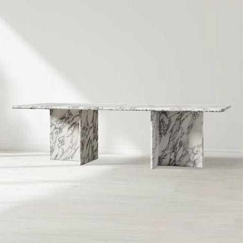Marco Rectangular Marble Dining Table