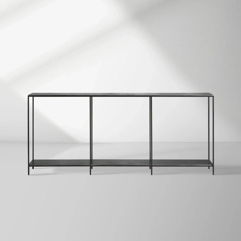 Kavali Console Table Solid Iron Frame Entrance Side Table