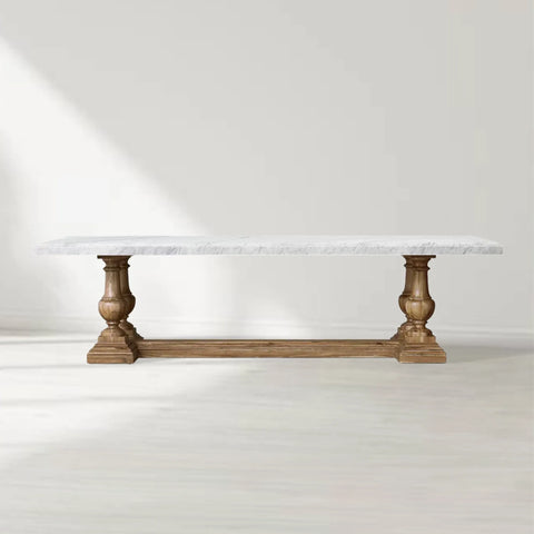 St. James Marble Rectangular Dining Table