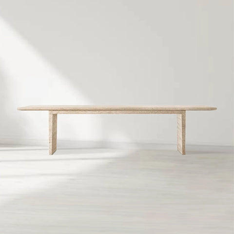 Wyeth Rome Travertine Rectangular Dining Table