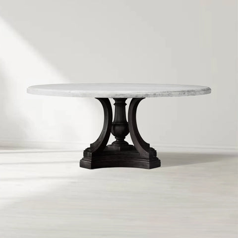 St. James Marble Round Dining Table