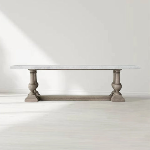 St. James Marble Rectangular Dining Table