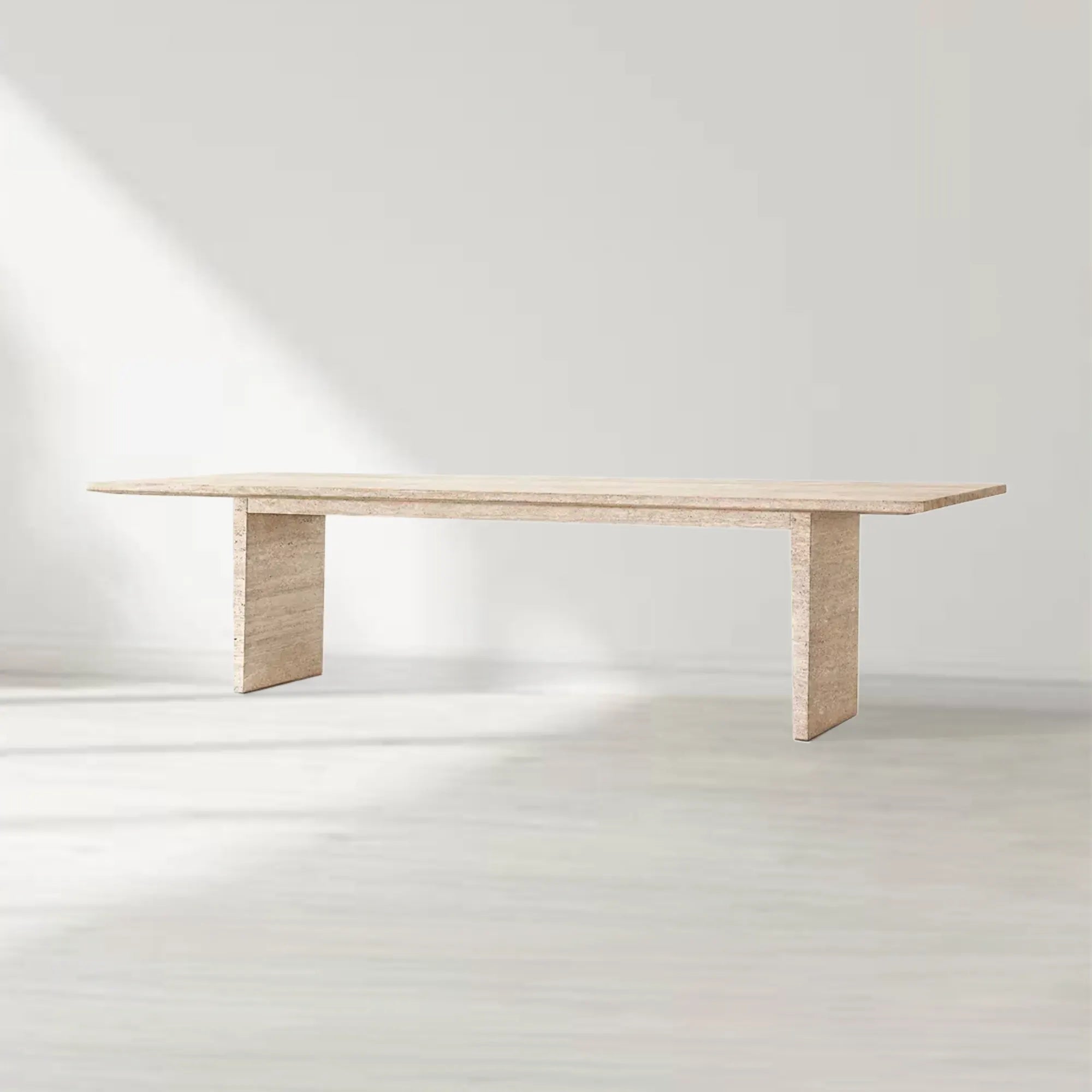 Wyeth Rome Travertine Rectangular Dining Table