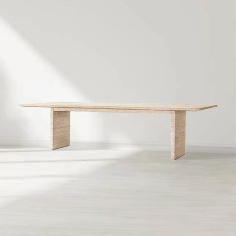 Wyeth Rome Travertine Rectangular Dining Table