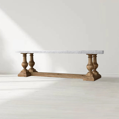 St. James Marble Rectangular Dining Table
