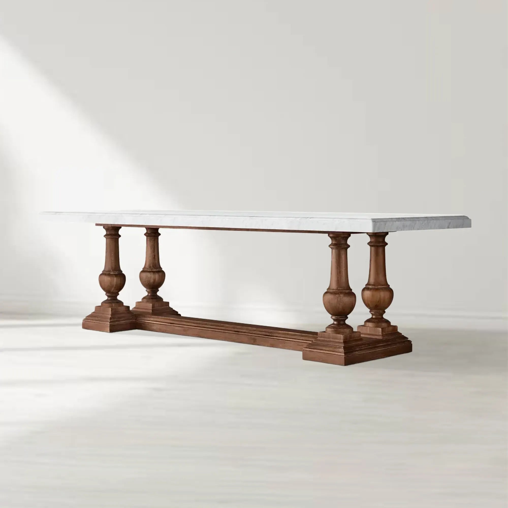 St. James Marble Rectangular Dining Table