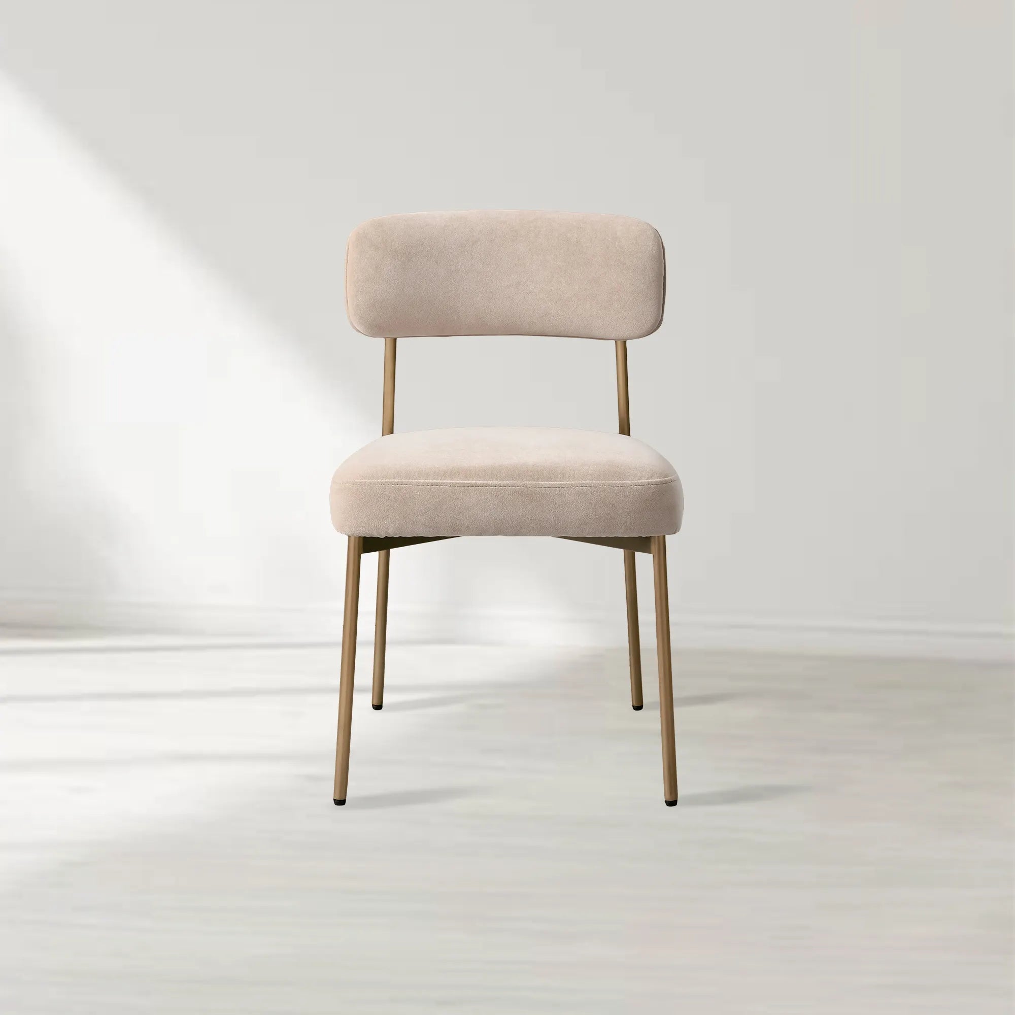 Billie Dining Chair with Performance Fabric and Iron Frame