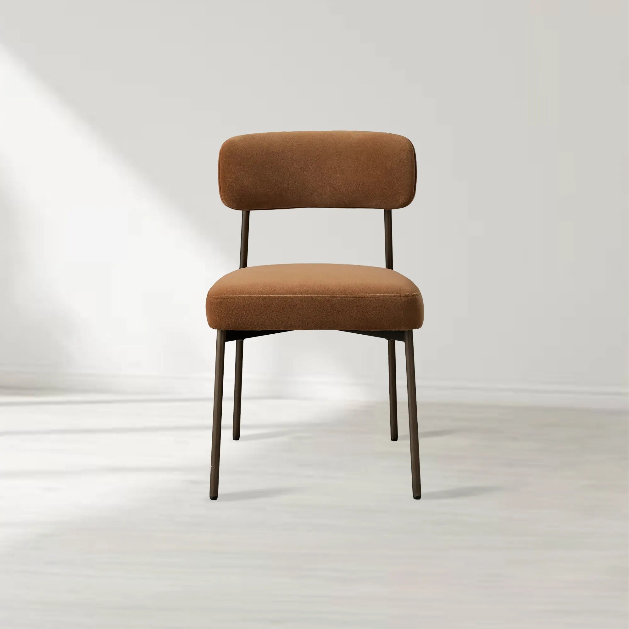 Billie Dining Chair with Performance Fabric and Iron Frame