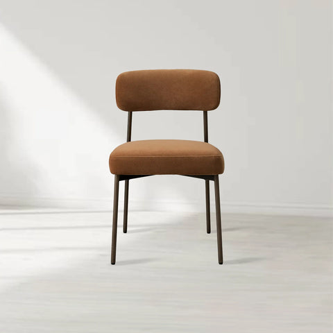 Billie Dining Chair with Performance Fabric and Iron Frame