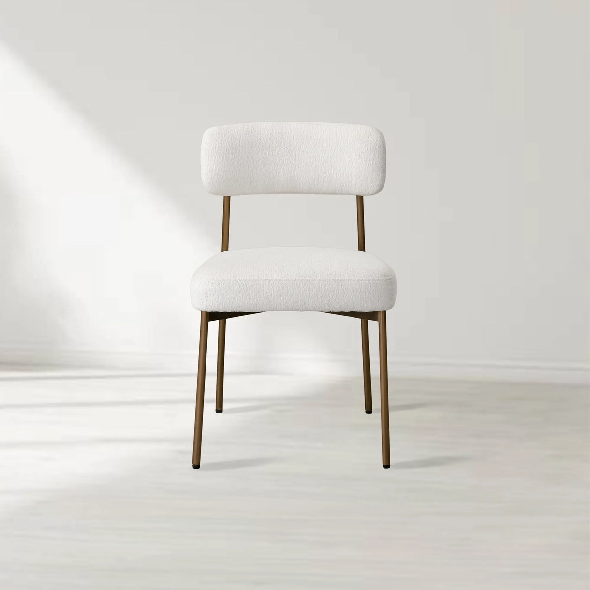 Billie Dining Chair with Performance Fabric and Iron Frame