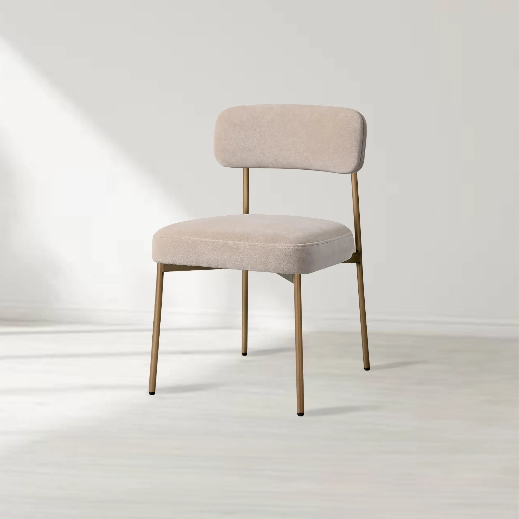 Billie Dining Chair with Performance Fabric and Iron Frame