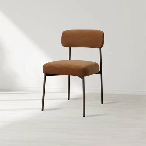 Billie Dining Chair with Performance Fabric and Iron Frame