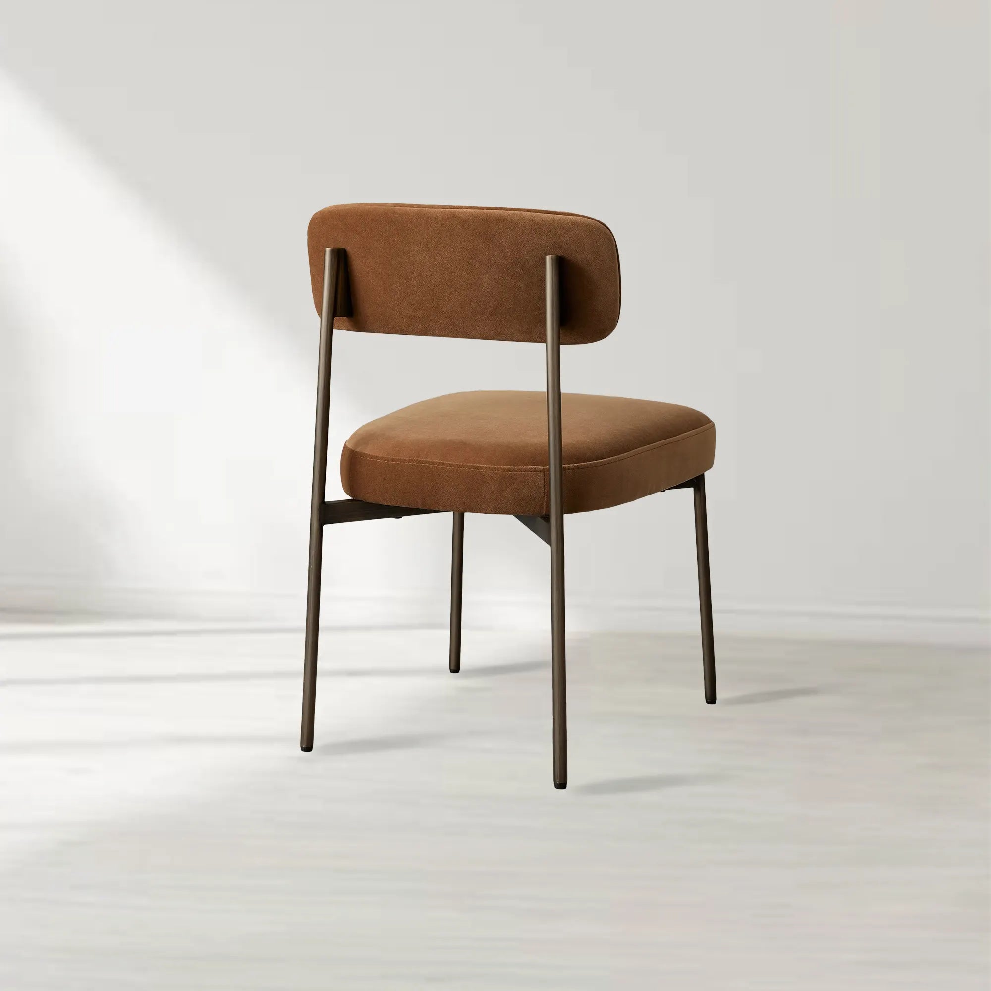 Billie Dining Chair with Performance Fabric and Iron Frame