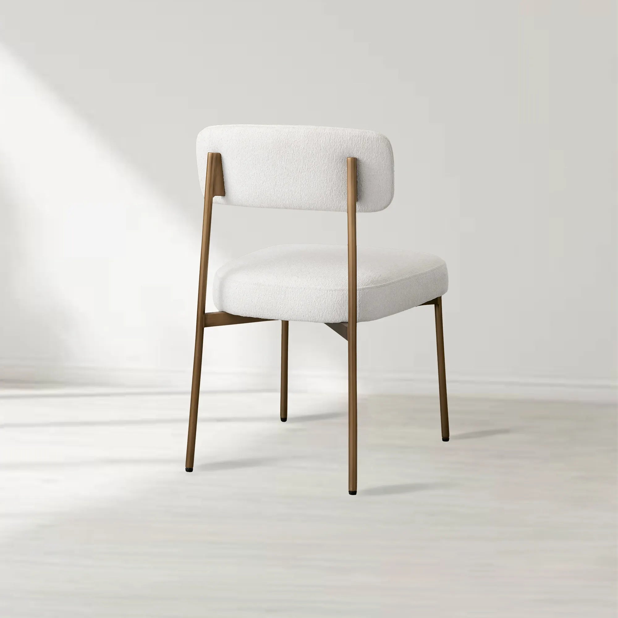 Billie Dining Chair with Performance Fabric and Iron Frame