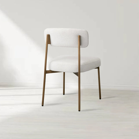 Billie Dining Chair with Performance Fabric and Iron Frame