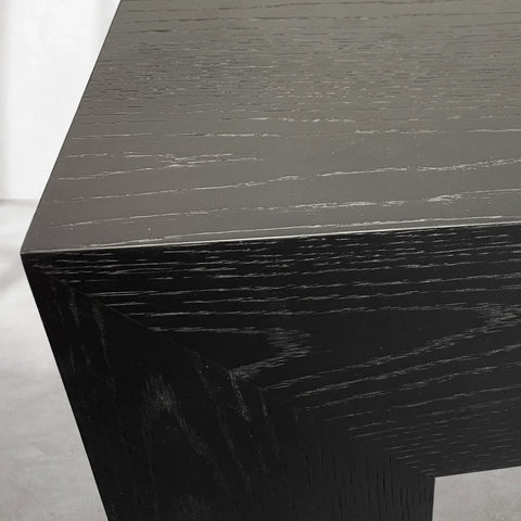 Sullivan Wood Waterfall Coffee Table Rectangle Rural Cocktail Table Oak Wood Center Tea Table