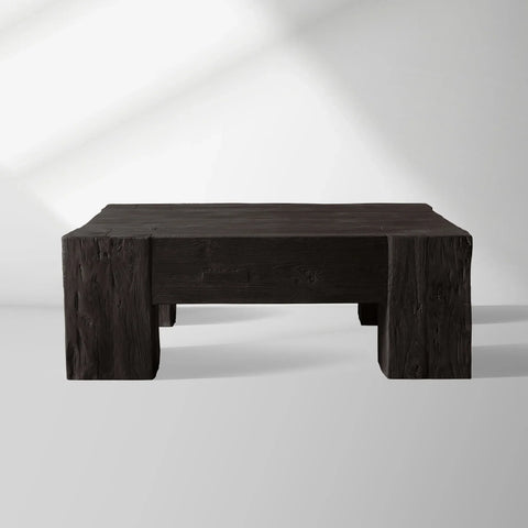 Ubud Square Reclaimed Teak Coffee Table Wood Living Room Center Tea Table Vintage Cocktail Table