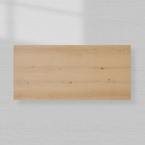 Sullivan Wood Waterfall Coffee Table Rectangle Rural Cocktail Table Oak Wood Center Tea Table